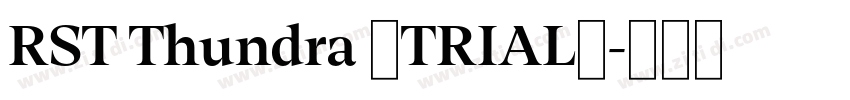 RST Thundra (TRIAL)字体转换